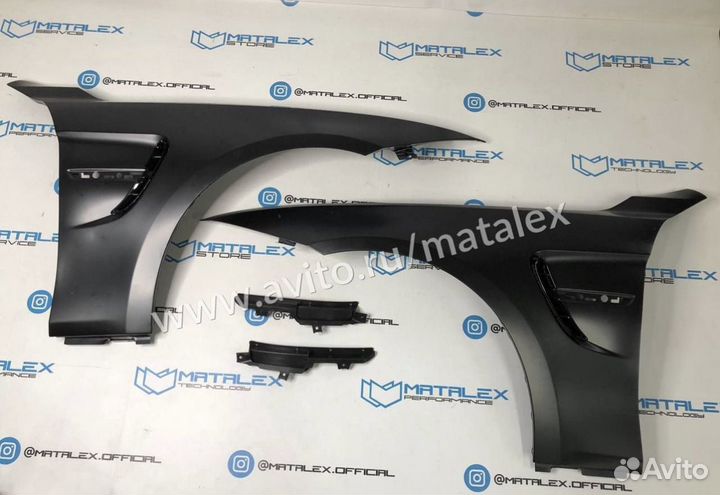 Крылья для BMW F30 М3 тюнинг алюминий