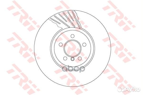 Диск тормозной перед DF6614S TRW