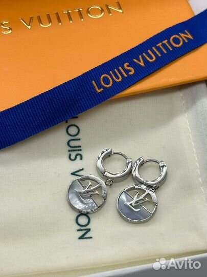 Серьги louis vuitton