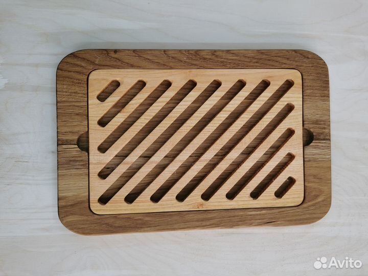 Доска для резки хлеба дуб акация