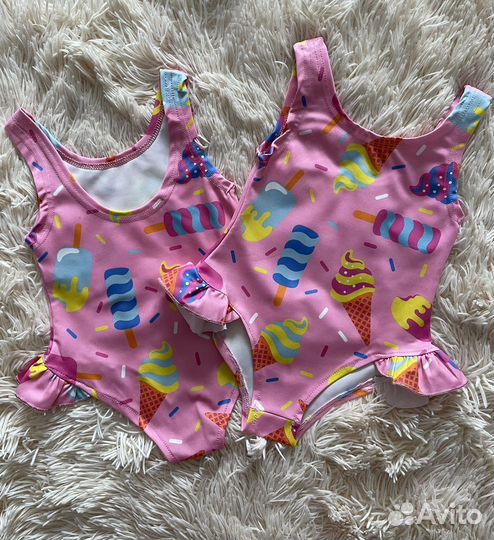 Купальник слитный детский новый 104,128