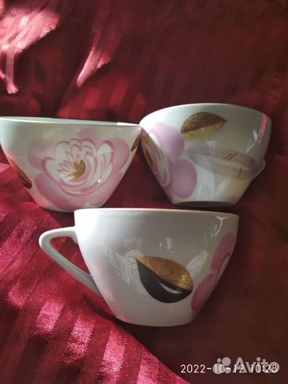 Махровая роза,Криммер Э.М.Лфз кофейный сервиз