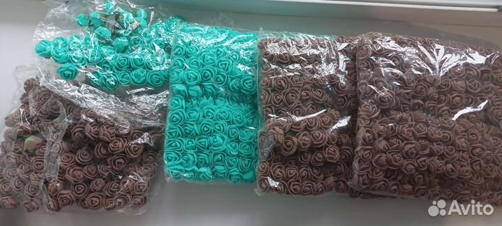 Розочки из фоамирана 144 шт