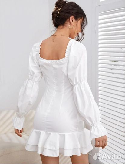 Платье со сборками y2k винтаж