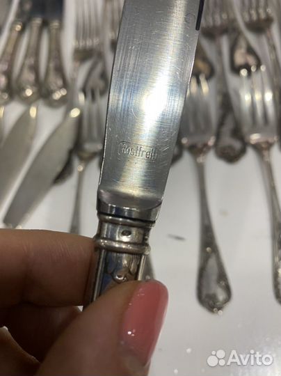 Столовый набор rostfrei серебро антиквариат