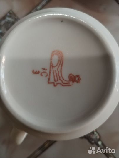 Чашки с блюдами. Винтаж