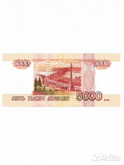 Набор денег приколов - 50 пачек по 5000 дублей