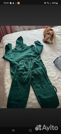 Спортивный костюм женский новый L флисовый