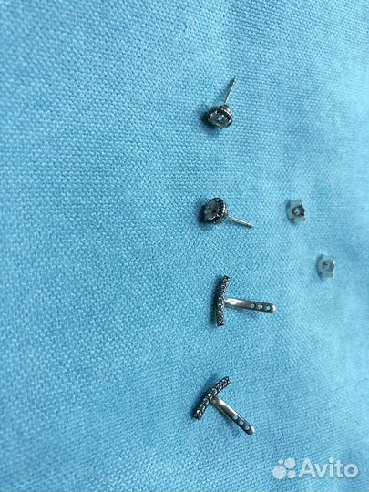 Серьги пусеты Pandora