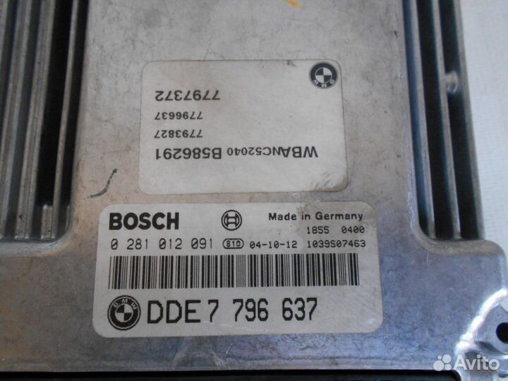 Блок управления двигателем Bmw E60 M57 D25 (256D2)