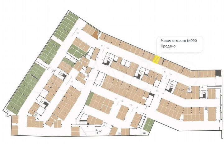 Машиноместо, 17 м²