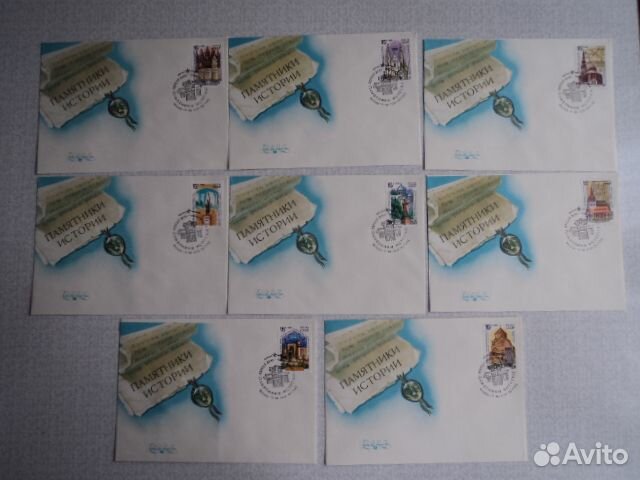 Конверты первого дня. Культура, памятники истории