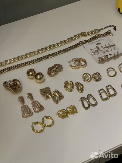 Серьги бижутерия