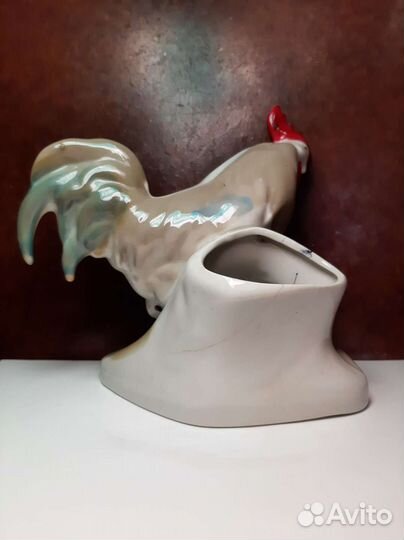 Петушок статуэтка фарфоровая карандашница