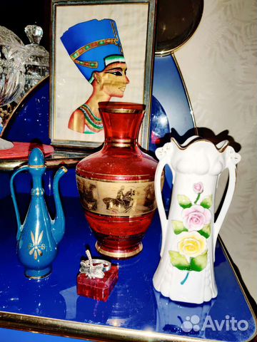 Ваза цветное стекло 23 см