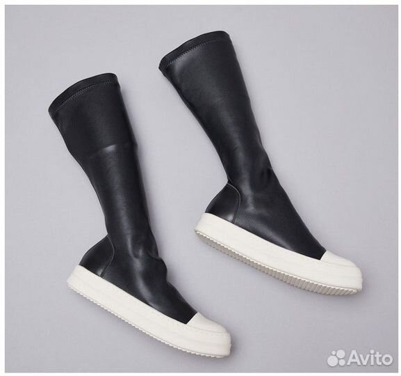 Ботфорты кожаные Rick Owens