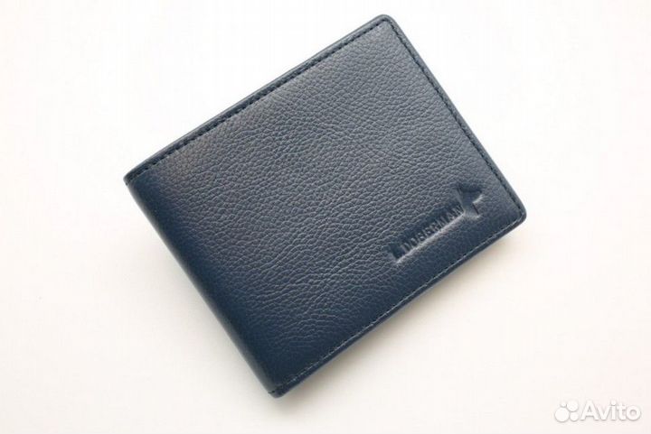 Портмоне L.Doberman 7720-008 кожа 10*8см т/синий