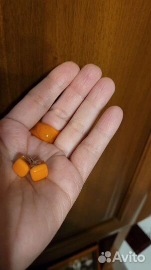 Муранское стекло (кольцо и пуссеты)