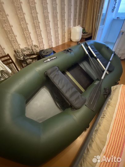Лодка надувная резиновая + транец
