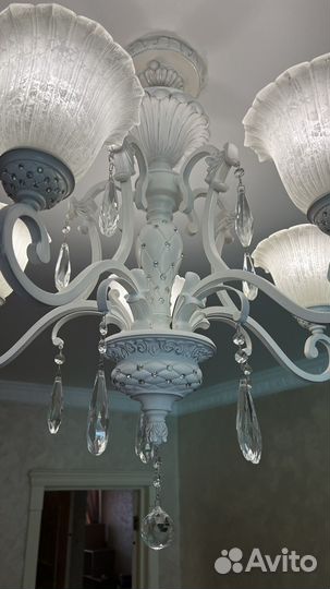 Люстра италия swarovski латунь