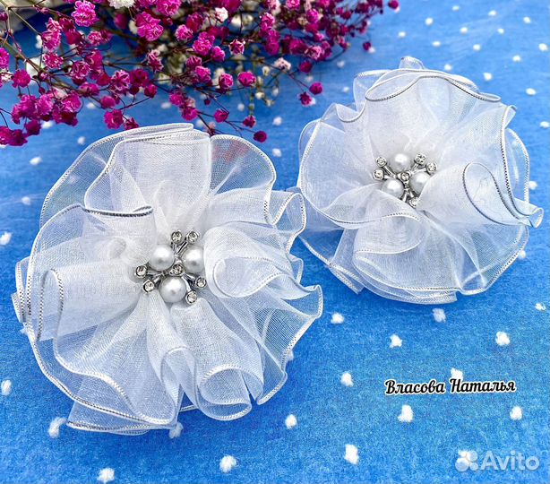 Бантики для волос ручной работы