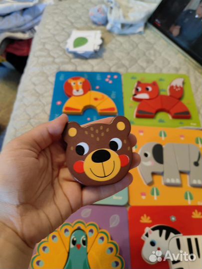 Деревянный пазл/сортер