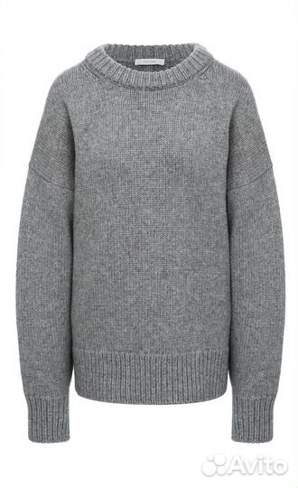 Свитер из шерсти и кашемира The Row серый размер М