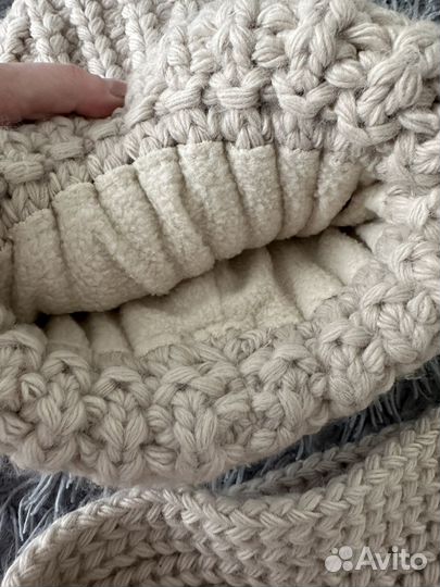 Шапка женская с шарфом