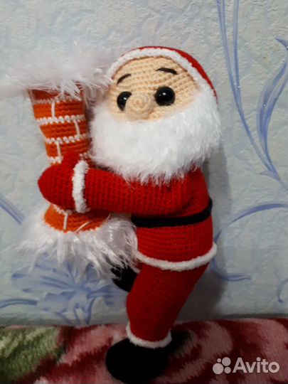 Подарок-сувенир Дед мороз на трубе