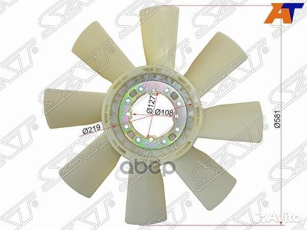 Крыльчатка вентилятора hino ranger/dutro 88-96