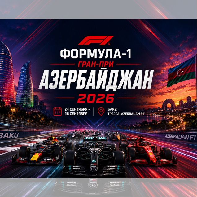 Билеты на Формулу 1 Баку 2026