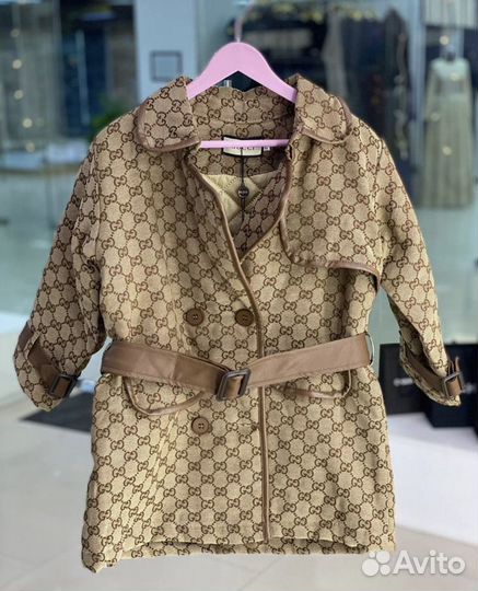 Утепленный тренч gucci