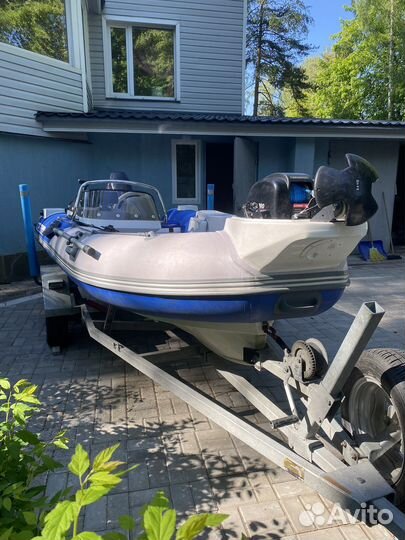 Лодка риб с мотором и прицепом (Готовый комплект)