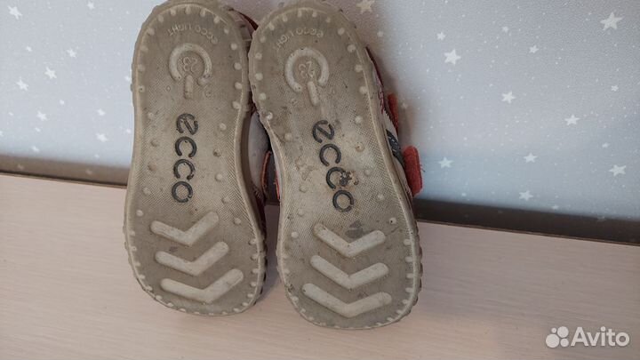 Ботинки Ecco 23 + сандалии в подарок (кожа)