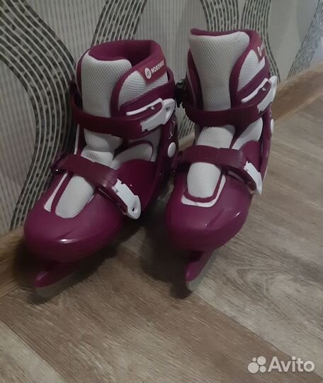 Коньки детские раздвижные 30-33р