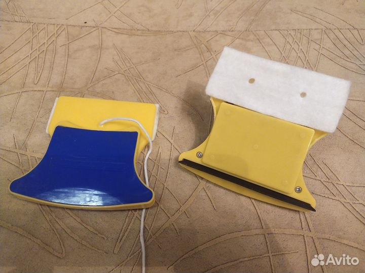 Магнитная губка для мытья окон