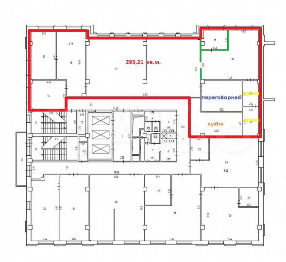 Офис 293.21 м² в лучшем бизнес-центре Новосибирска