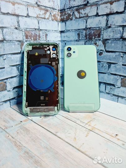 Корпус для iPhone 11 зеленый, ориг