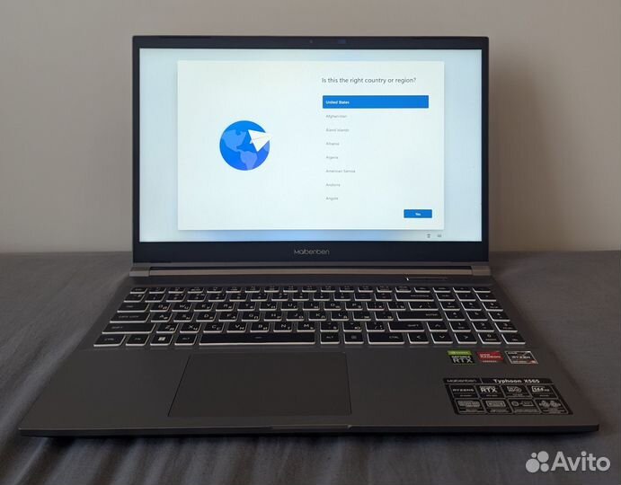 Игровой ноутбук Ryzen 5 6600H, rtx 3050, 16GB