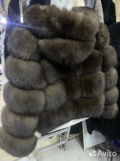 Натуральная шуба из песца все цвета