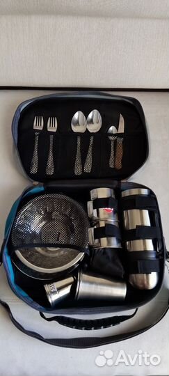 Набор посуды туристический для пикника похода