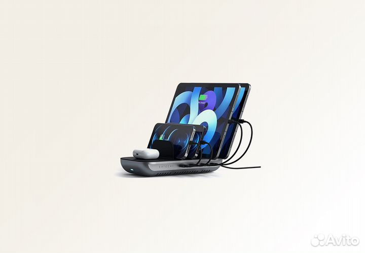 Беспроводное зарядное устройство Satechi Dock5 Mul