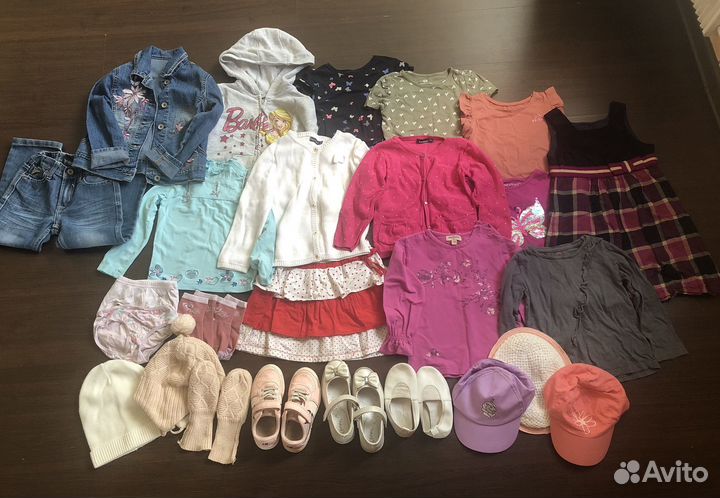Детские вещи пакетом для девочек 3-4 года