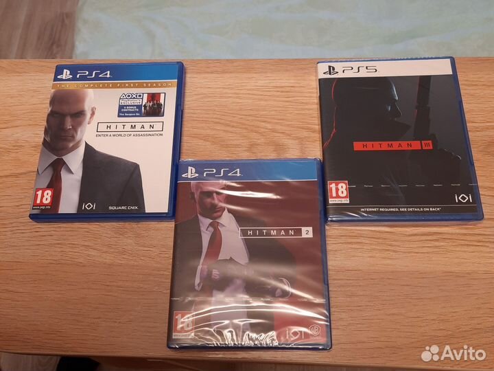 Лот.Hitman 1,2,3. Ps4,ps5. Новые.лотом.сборник