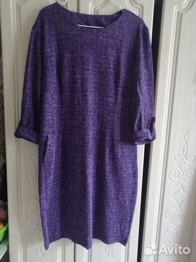 Платье утепленное размер 50