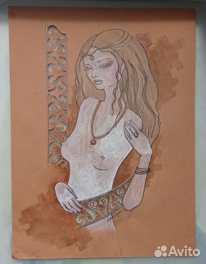 Графические картины(портрет, эротика)листайте фото