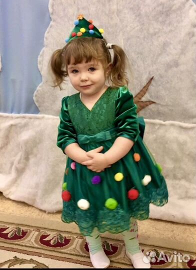 Костюм Елочки на 2-3 года, р.86