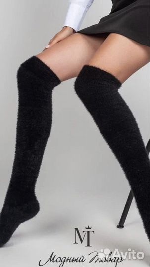 Пушистые гольфы из норки р 37/41