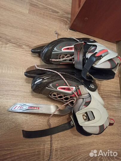 Коньки хоккейные детские раздвижные