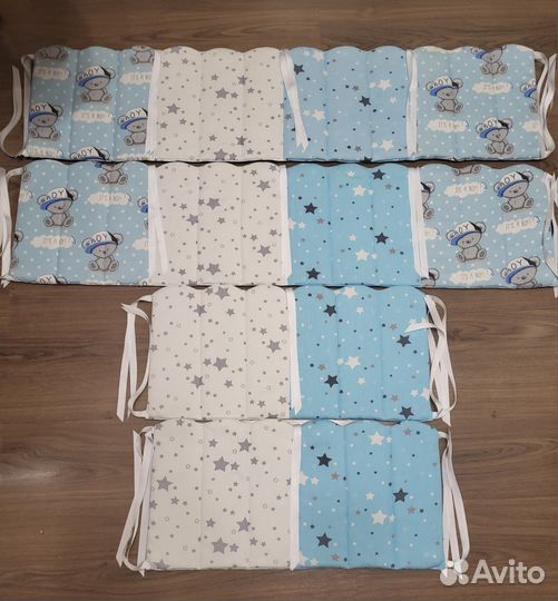 Мягкие бортики в детскую кроватку